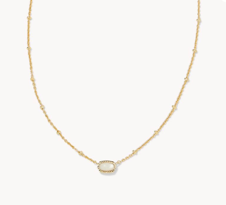 Kendra Scott Mini Elisa Gold Satellite Short Pendant Necklace