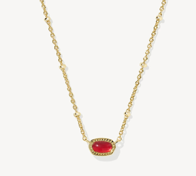 Kendra Scott Mini Elisa Gold Satellite Short Pendant Necklace