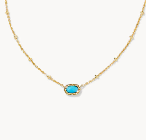 Kendra Scott Mini Elisa Gold Satellite Short Pendant Necklace